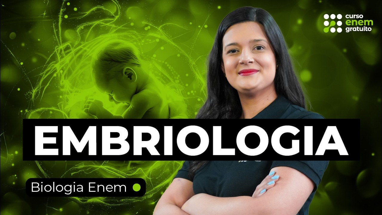 Embriologia tipos de óvulos e clivagens | Biologia Enem | Cláudia Aguiar