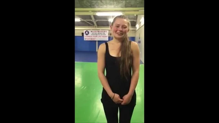 Sophie on her first lesson at Marsden Martial Arts