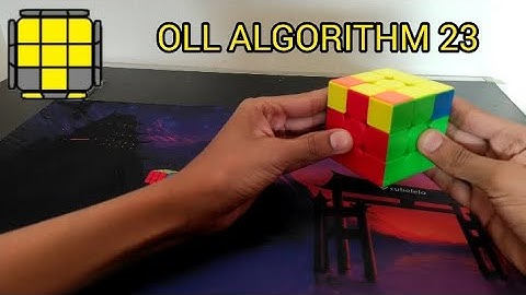 OLL ALGORITHM 23 IN 3X3X3 CUBE WITH FINGER TRICKS
