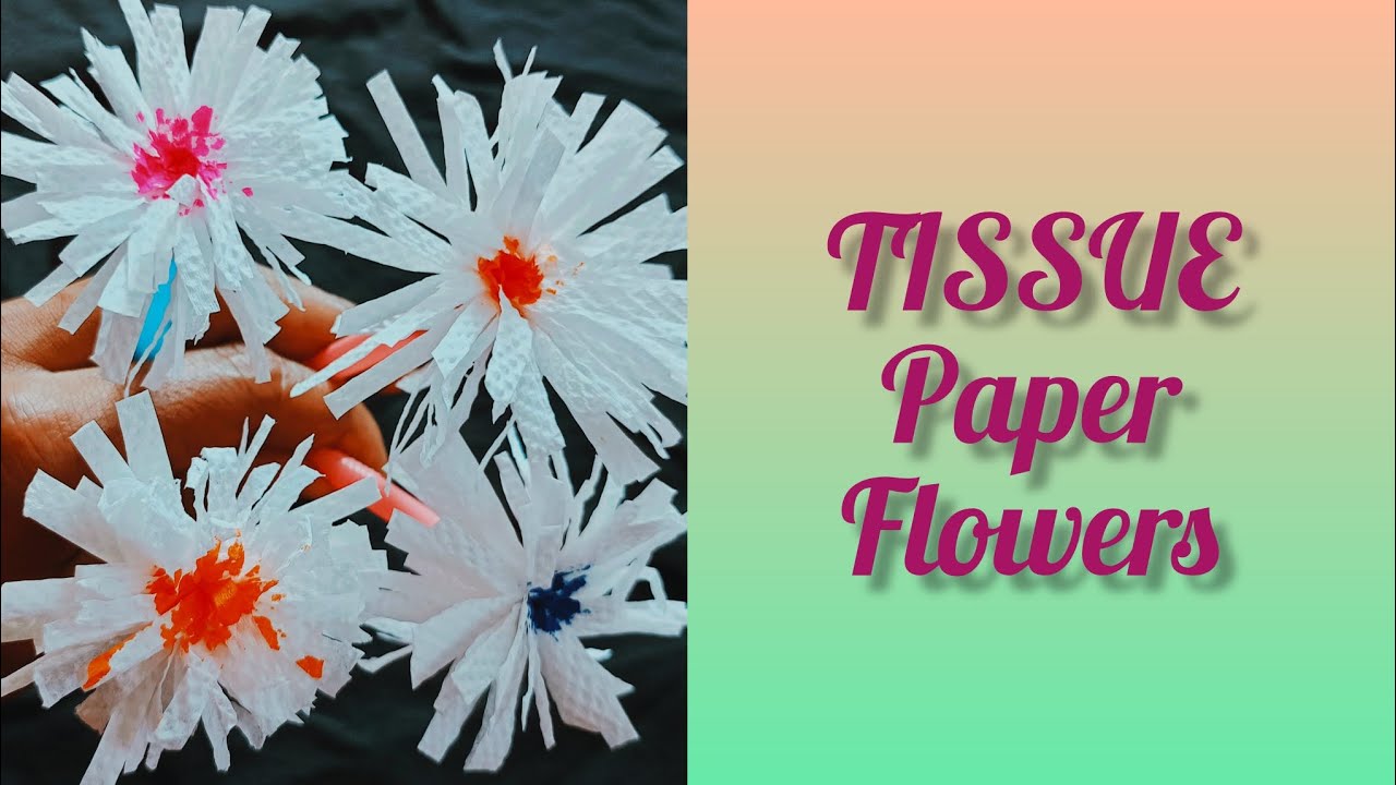 DIY CRAFT IDEAS.   TISSUE PAPER Flowers ❤️@deepaanu5468