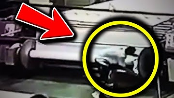 He Puts His Hand Inside Working Rotating Machine… Then This Happened!