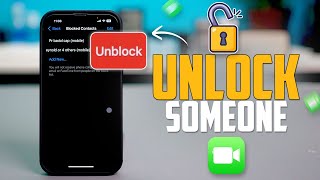 How to Unblock Someone on FaceTime on iPhone | Unblock FaceTime Contact on iPhone