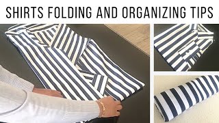 How to fold a shirt | business/dress shirt folding tips | many ways to fold and travel pack shirts