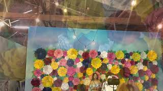 Paper Flower Wall Backdrop Designed By Mahi Rehan