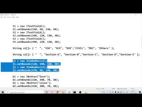 (38) Write a program to create Frame that display the student information and save in file in java