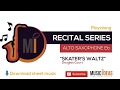 "Skater's Waltz" by Douglas Court Recital Playalong for Eb Alto Saxophone - Playalong