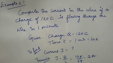 Current Electricity - Example 2.1 problem and solution
