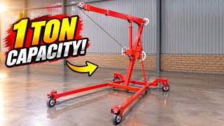 I Built a 1-Ton Workshop Crane Using Scrap Metal!