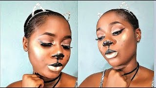 Last Minute Halloween Kitty Cat Makeup Tutorial 2017| Terry Vassall