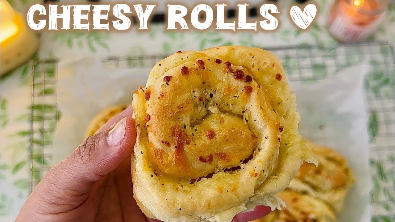 Cheesy Bread Rolls | bake with me
