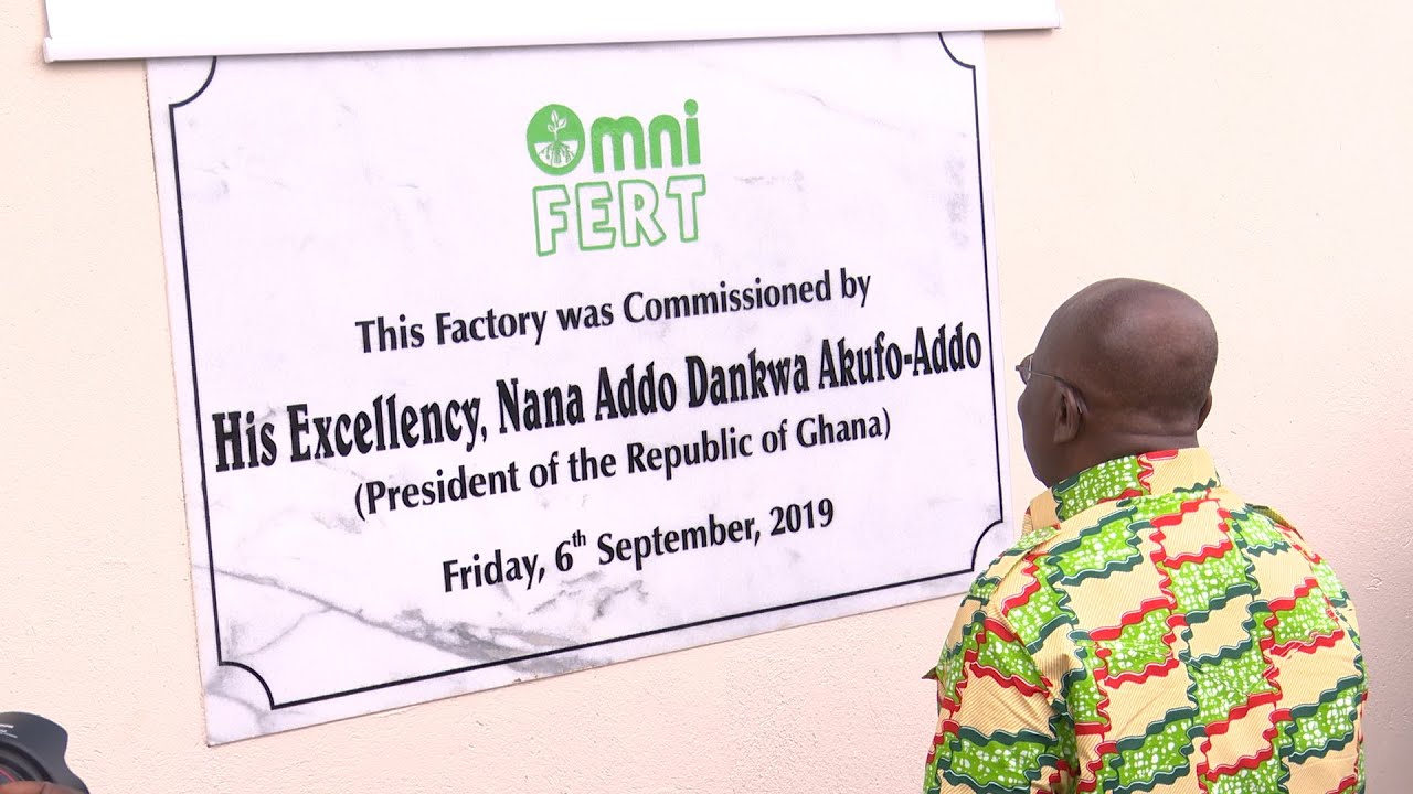 Prez  Akufo-Addo Commission OmniFert Fertilizer Factory
