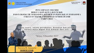 Penyampaian Visi Misi dan Debat Calon Ketua dan Wakil Badan Eksekutif Mahasiswa (BEM) Penyampaian Visi Misi dan Debat Calon Ketua dan Wakil Badan Eksekutif Mahasiswa (BEM)