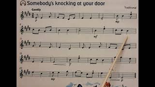 30 Somebody's Knocking At Your Door piano accompaniment at rehearsal speed
