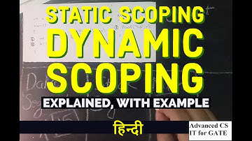 Static Scoping vs Dynamic Scoping, Explained with example