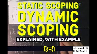 Static Scoping vs Dynamic Scoping, Explained with example