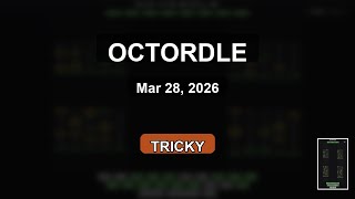 Octordle Answer Today Mar 28, 2026 - All 8 in 10 Guesses (#1624) #Octordle #WordGame
