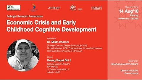 FKP 2018 08 14 - Economic Crisis and Early Childhood Cognitive Development