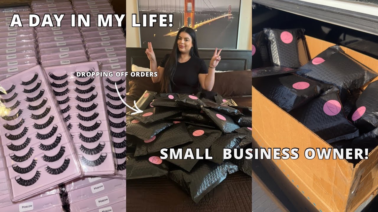 A day in my life as a small business owner | packing orders | New ...