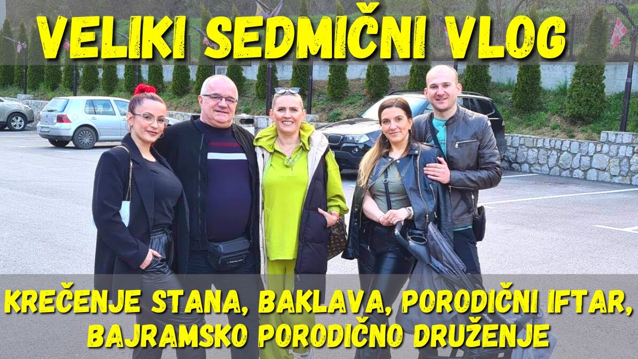 Krečenje, stolica za bebu, baklava, porodični iftar i Bajramski ručak - NEDELJNI VLOG