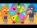 Cats Family in English - Put together a stylish look Cartoon for Kids