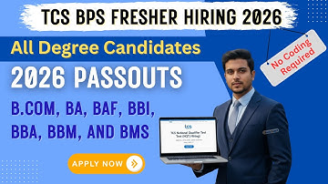 TCS BPS Hiring 2026: No Coding Required! | Arts & Commerce | Full Guide