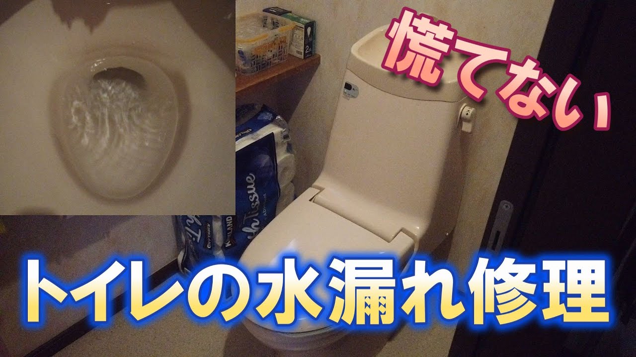【DIY・トイレの水漏れ修理】簡単です！！フロートゴム玉を交換【INAX製】