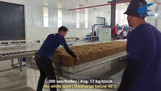 Sinyoung's 60-trolley biomass TSR 20 dryer commissioned in Cambodia#biomassfuel #dryer #rubber
