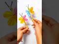 DIY Paper butterfly 🦋🐝🦋 easy || #diy #art #shorts #youtubeshorts