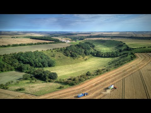 YORKSHIRE WOLDS: 500 miles of harvesting. North Yorkshire. #djimini3pro