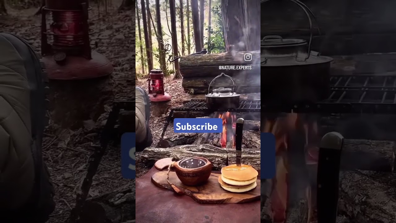 solo camping cooking asmr 