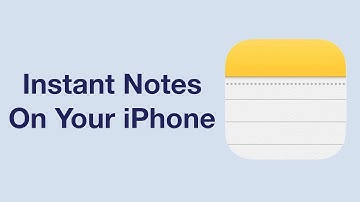 How to Set Up & Use iPhone Instant Notes