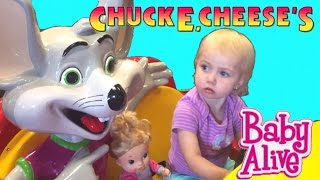 Baby Alive goes to Chuck E Cheese