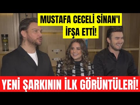 Sinan Akçıl - Merve Özbey ve Mustafa Ceceli yeni şarkılarının klip çekiminde gülmekten kırdı geçirdi