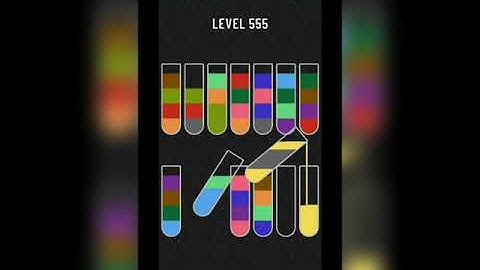 Water sort puzzle level 555