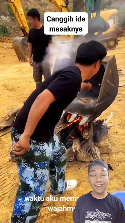 Cara unik masak pakai Ekskavator