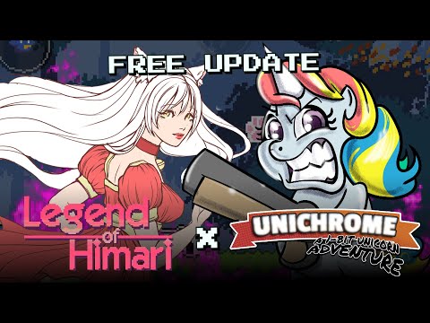 Legend of Himari starring Itchi from Unichrome: A 1-Bit Unicorn Adventure 🦄