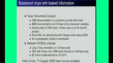 27C3 Running your own GSM stack on a phone - Harald Welte & Steve Markgraf (2/5)