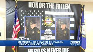WATCH | Memorial dedicated in honor of two Ky. officers who died in 2022