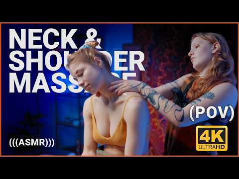 Table Shoulder Massage Session in POV View