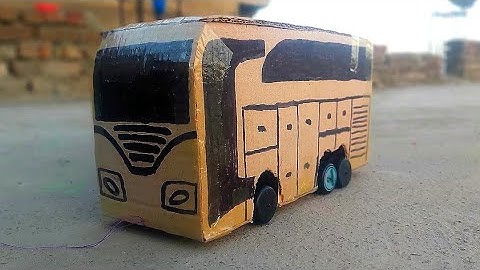 How to Make a RC Martz Bus From Cardboard-Multi lighting bus