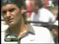 unusual. frustrated federer smashes racquet vs djokovic in miami 2009