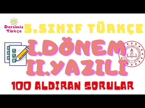 5.Sınıf Türkçe 1.Dönem