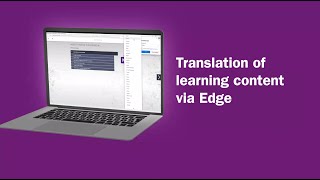 Know How! Presents: Translation of learning content via Edge