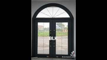 cửa thủy lực blk khuôn phào kép uốn vòm nan trang trí ý, nhôm blk hệ thủy lực uốn vòm cánh 185mm