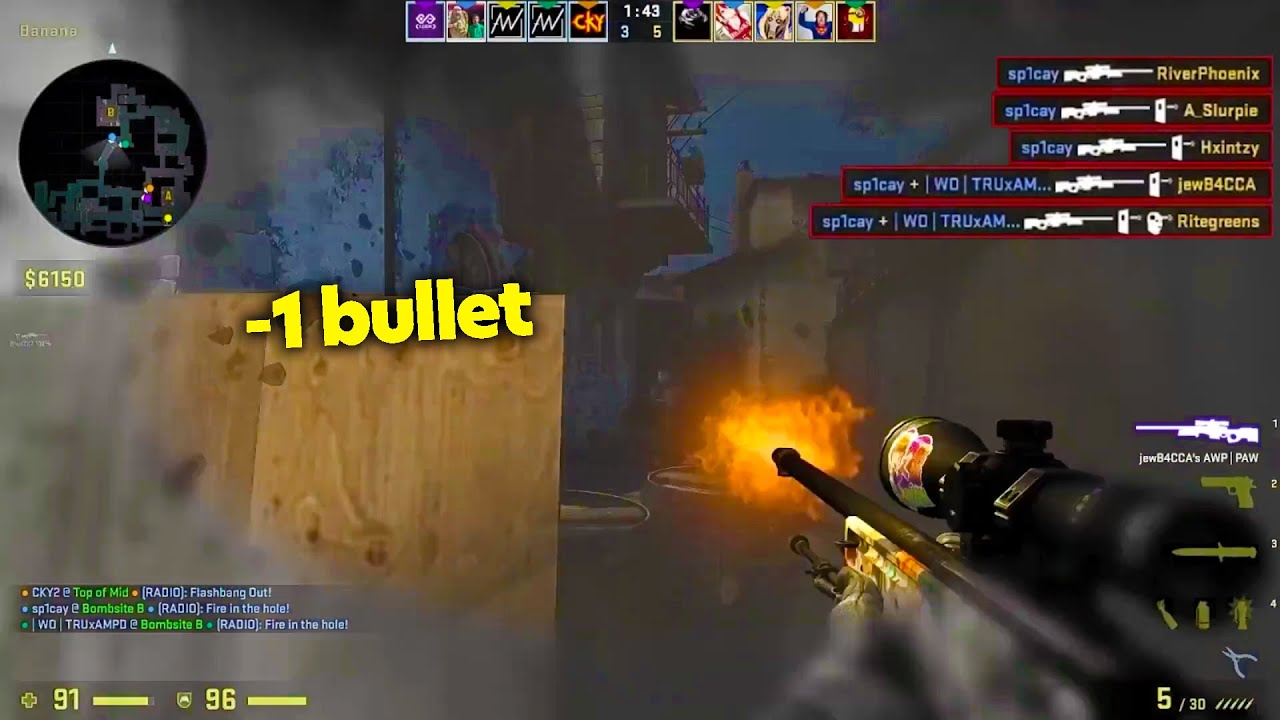 1 Bullet Ace in CS:GO... - YouTube