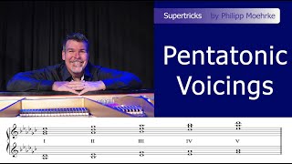 get more melodic in your comping - pentatonic voicings