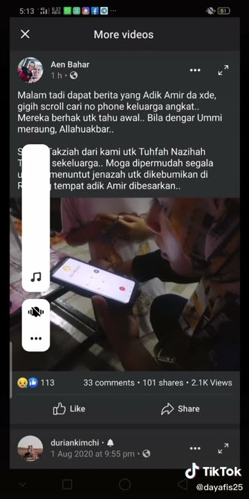 Detik keluarga angkat tahu kematian Amir!