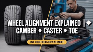 Understanding the Wheel Alignment Process  Camber, Caster, Toe Angles, and Their Effects #automotive