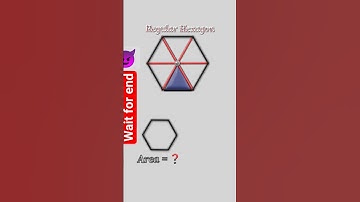 what is the area of a regular hexagon#geometry #viral#short#regular hexagon#mathematics