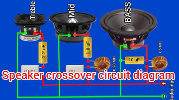 🔊 🔊 Speaker crossover circuit diagram #khairunelectronicsbd